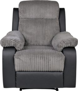 Collection - Bradley Manual - Recliner Chair - Charcoal
